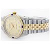 Image 9 : Rolex Mens Two Tone Diamond and Sapphire Datejust Wristwatch