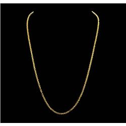 18KT Yellow Gold Rope Chain Necklace