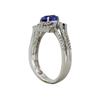 Image 3 : 14KT White Gold 1.14ct Sapphire and Diamond Ring