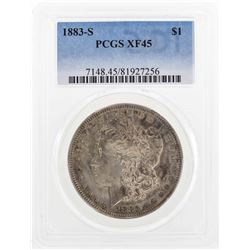 1883-S $1 Morgan Silver Dollar Coin PCGS XF45