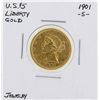 Image 1 : 1901-S $5 Liberty Head Half Eagle Gold Coin