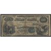 Image 1 : 1882 $10 National Exchange Bank Wheeling West Virginia National Bank Note