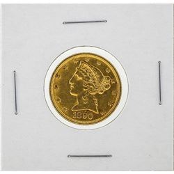 1896 $5 Liberty Head Half Eagle Gold Coin