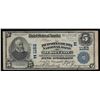 Image 1 : 1902 $5 The Hudson National Bank of Jersey City, NJ National Currency Note