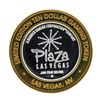 Image 1 : .999 Silver Plaza Las Vegas, NV $10 Casino Limited Edition Gaming Token