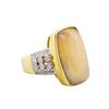 Image 1 : 14KT Yellow Gold 10.93ct Opal and Diamond Ring