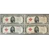 Image 1 : Lot of (4) 1928B $5 Legal Tender Notes