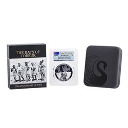 2016-P Australia $1 WWII Rats of Tobruk Silver Coin PCGS PR70DCAM