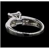 Image 3 : 14KT White Gold 0.80ctw Diamond Ring