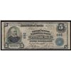 Image 1 : 1902 $5 National Bank of Pittsburgh, PA National Currency Note