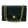Image 1 : Authentic Chanel Double Flap Black Lambskin Gold Hardware Jumbo