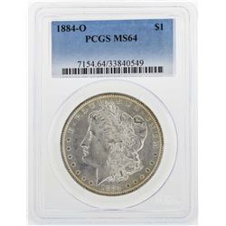 1884-O $1 Morgan Silver Dollar Coin PCGS MS64