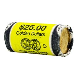 Roll of (25) 2000-D Sacagawea Dollar Coins