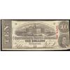 Image 1 : 1863 $10 The Confederate States of America Note