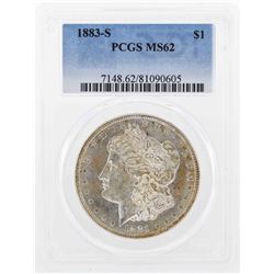 1883-S $1 Morgan Silver Dollar Coin PCGS MS62
