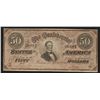 Image 1 : 1864 $50 The Confederate States of America Note