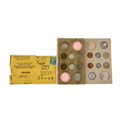 Original 1956-P&D U.S. Mint (18) Coin Set with Envelope