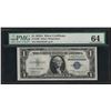 Image 1 : 1935A $1 Silver Certificate Note PMG Choice Uncirculated 64
