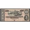 Image 1 : 1864 $10 The Confederate States of America Note