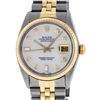 Image 1 : Rolex Mens Two Tone 14KT Yellow Gold Diamond Datejust Wristwatch