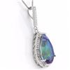 Image 2 : Natural Ocean Mystic & Diamond 5.14 carats Pendant