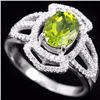 Image 1 : Natural Green Peridot Ring