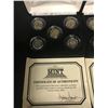 Image 2 : 2 SETS OF 5 ENCAPSULATED AMERICAN DIMES