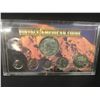 Image 2 : 2 SETS OF AMERICAN VINTAGE COINS IN CASES, COLLECTION OF 9 VINTAGE US QUARTERS, AND 1991 MOUNT