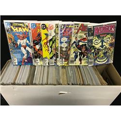 LONG BOX OF ASSORTED COMICS, MARVEL, DC AND MORE, ASSORTED AGE, PRICE, PUBLISHER AND SERIES