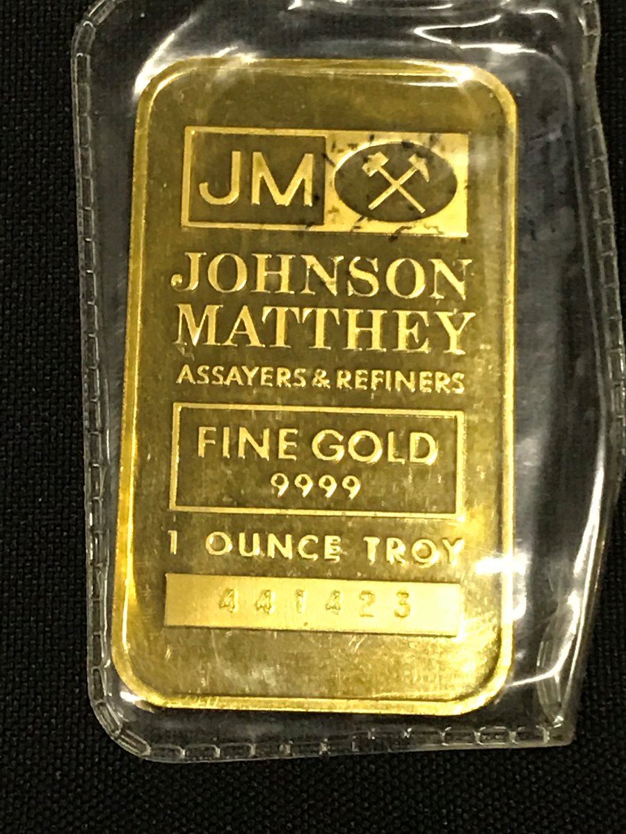 Johnson Matthey Fine Gold 9999 1 Ounce Troy
