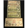 Image 1 : CANADIAN CURRENCY LOT INC. $100 BANK NOTE DATED 1954, 2 X $20 BANK NOTES DATED 1954 AND
