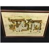 Image 1 : AFRICAN THEMED LOT WITH FRAMED ART AND LARGE AFRICAN AREA RUG