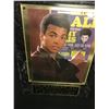 Image 1 : MUHAMMAD ALI 8" X 10" AUTOGRAPHED PHOTO ON A HARD PLAQUE.  COMES WITH A 'HOUSE OF PLAQUES