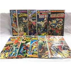 LOT OF 11 COMIC BOOKS, ALL FROM ATLAS COMICS, INCLUDING "THE DESTRUCTOR", "THE COUGAR", "THE