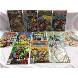 LOT OF 12 DC COMICS INC. "UNEXPECTED", "STARFIRE", "THE TWILIGHT ZONE", "THE MIGHTY ISIS", AND
