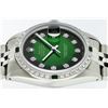 Image 9 : Rolex Stainless Steel 1.00 ctw Diamond and Emerald DateJust Men's Watch