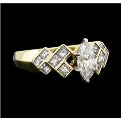 1.65 ctw Diamond Ring - 14KT Yellow and White Gold