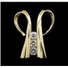 Image 1 : 0.50 ctw Diamond Pendant - 14KT Yellow Gold