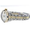 Image 6 : Rolex Two-Tone Mother Of Pearl Diamond and Sapphire DateJust Ladies Watch