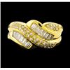 Image 2 : Diamond Ring - 18KT Yellow Gold