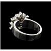 Image 3 : 14KT White Gold 1.55 ctw Diamond Ring