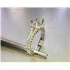 Image 1 : Diamond Double Row Band - 18KT White Gold
