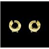 Image 1 : Open Circle Design Earrings - Gold Plated