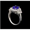 Image 4 : 14KT White Gold 2.24 ctw Tanzanite and Diamond Ring
