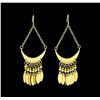 Image 1 : Half Moon Earrings - Gold Plated