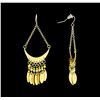 Image 2 : Half Moon Earrings - Gold Plated