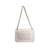 Image 4 : 100% Authentic Chanel Flap Bag Jumbo White Lambskin with Gold Hardware