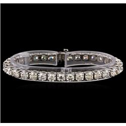 16.85 ctw Diamond Tennis Bracelet - 14KT White Gold