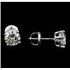Image 2 : 1.52 ctw Diamond Stud Earrings - 14KT White Gold