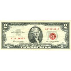 1963 $2 XF/AV Red Seal Note